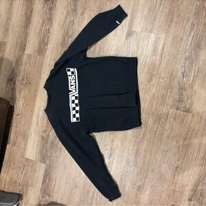 Vans Black Crewneck with Checkered Logo